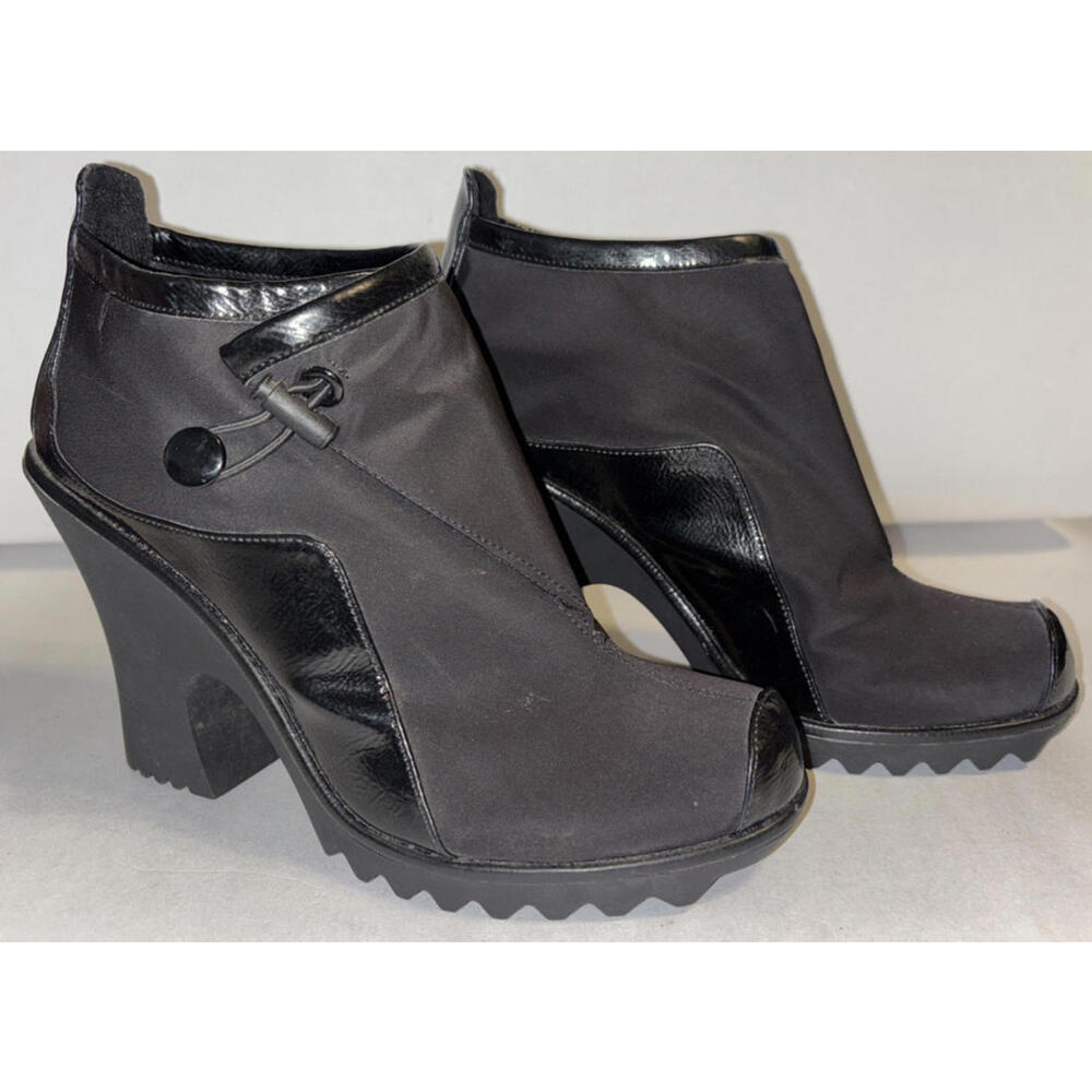 Isabel Toledo Payless Ankle Moon Rainboots Black Size 8 Excellent Pre-Owned 2010